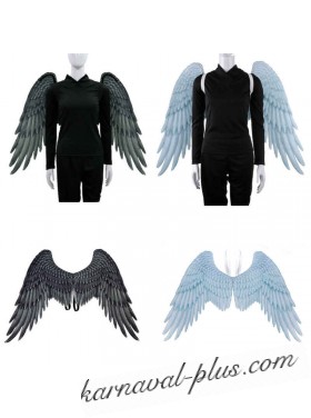 Большие крылья ангела белые/серые Аниме 75х75 см